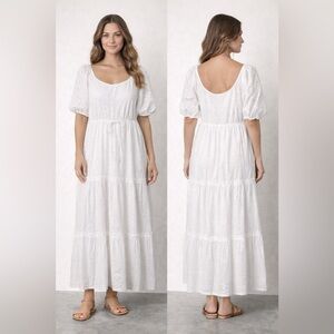 Draper James White Maxi Dress